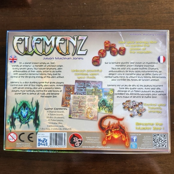 Elemenz Become The Master Zee Board Game - Picture 2 of 5